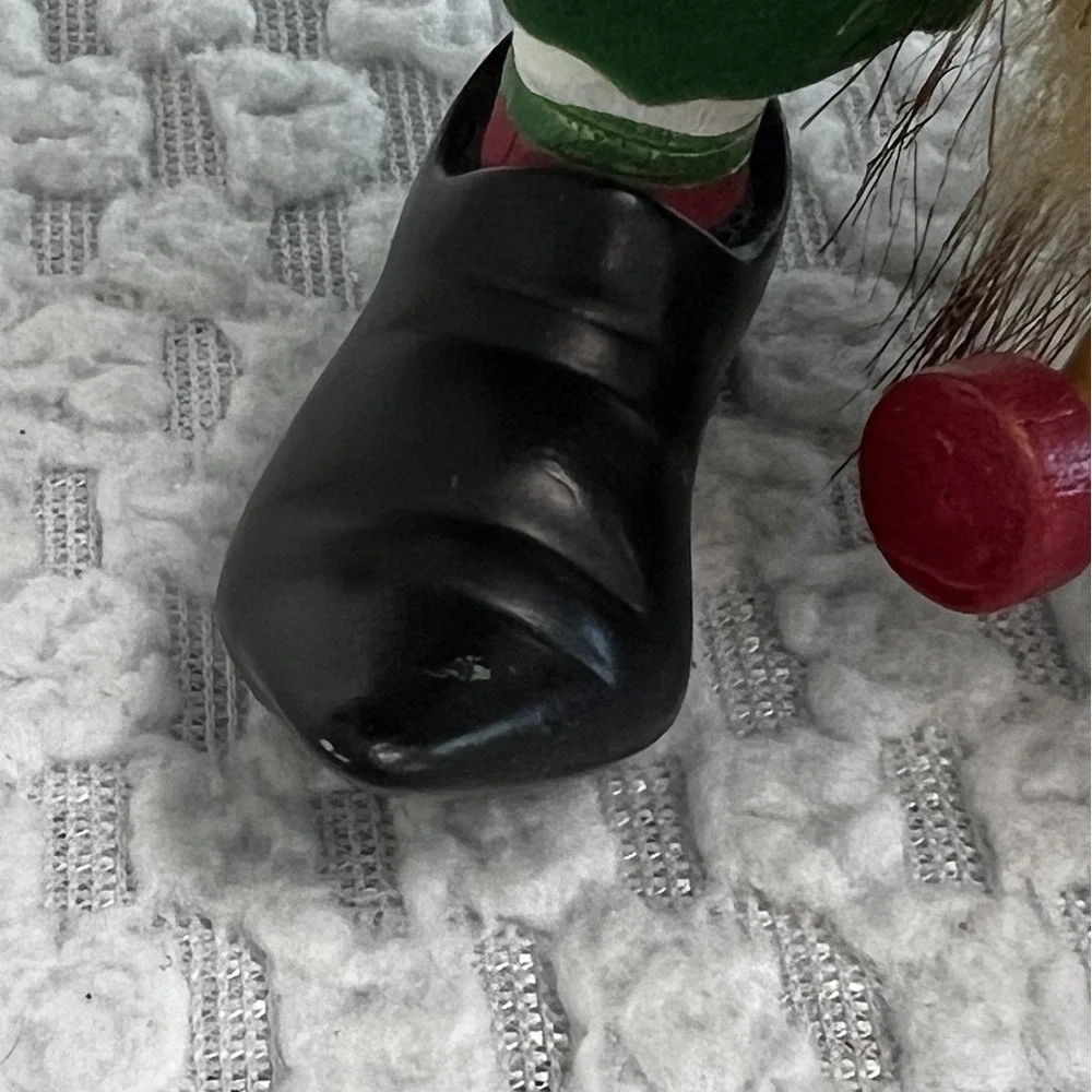 Karen Didion Style Celebrate It Darling Elves Elf With Pull Toy Horse Christmas